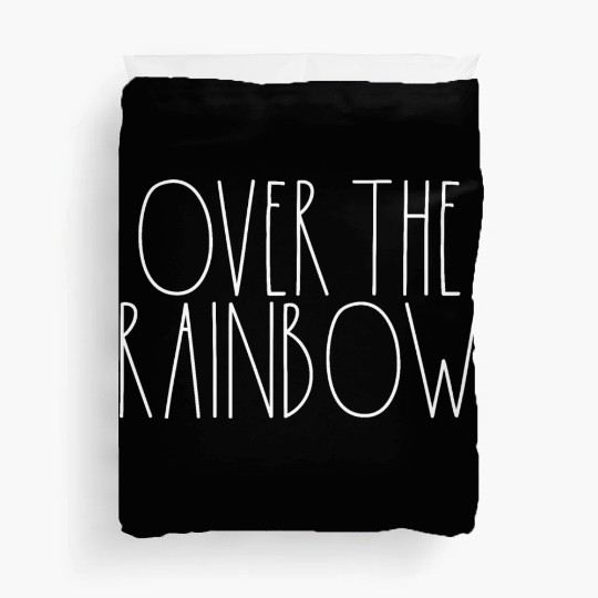 Over the Rainbow White Rae Dunn Inspired Decor Duvet Covers