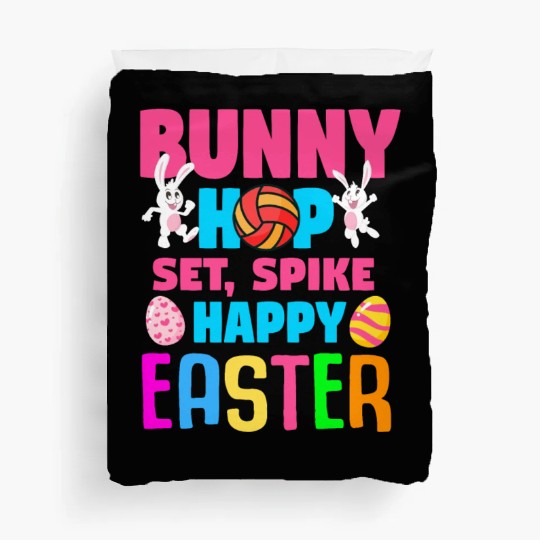 Easter Volleyball Bunny Holiday Rabbit Sport Duvet Covers