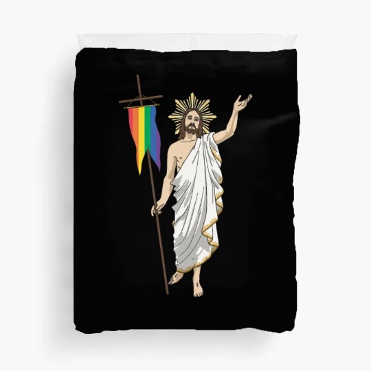 LGBT Jesus Equal Rainbow Christian Duvet Covers
