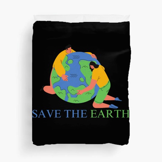 save the earth day Duvet Covers
