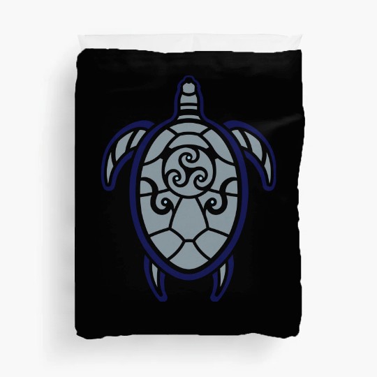 Tribal turtle Duvet Covers