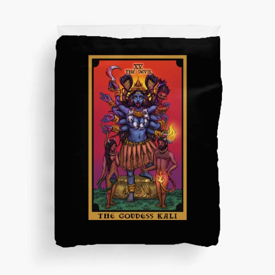 The Goddess Kali in The Devil Tarot Card Duvet Covers