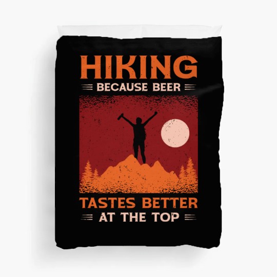 Hiking Camping Mountain Hiker Duvet Covers