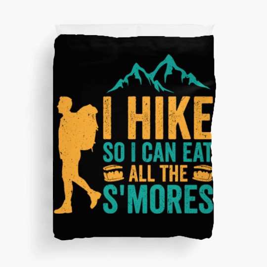 Hiking Camping Mountain Hiker Duvet Covers