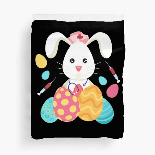 Easter Medical Bunny Eggs Nursing Rabbit Duvet Covers