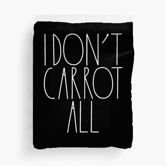 I Don't Carrot All White Rae Dunn Inspired Decor Duvet Covers