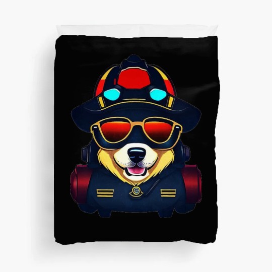 Firefighter Dog Duvet Covers
