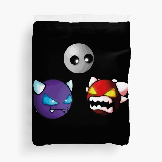 geometry dash insane game Duvet Covers