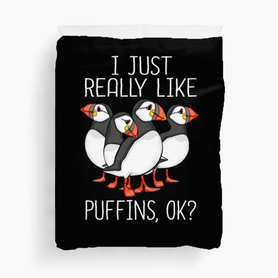 Atlantic Puffin Bird Lover Gift Women Cute Puffin Duvet Covers