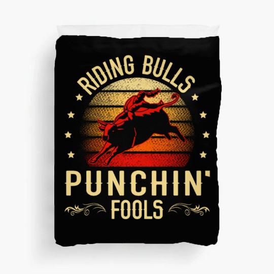 Bull Rider Bull Riding Western Rodeo Cowboy Lover Duvet Covers