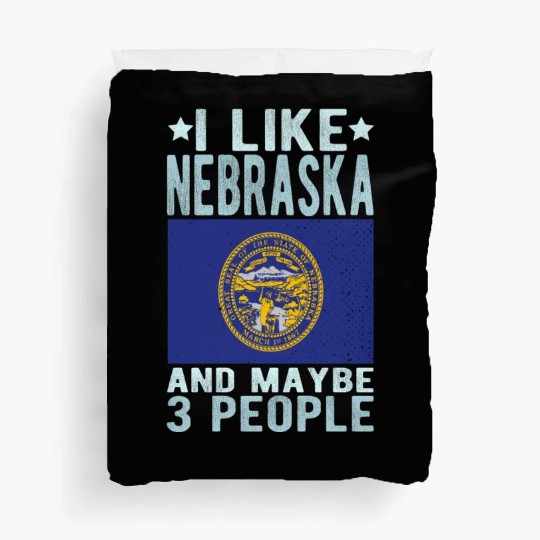Nebraska Flag US State Duvet Covers