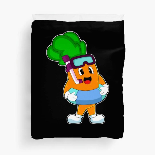 Carrot Swimming Lifebuoy Duvet Covers