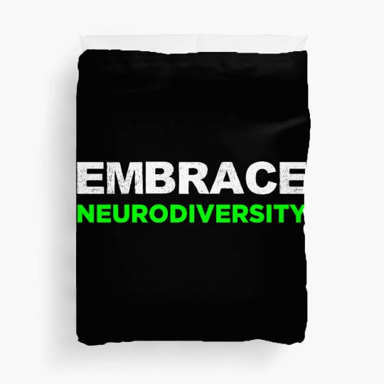 Neurodiversity Embrace ADHD Autism ASD Rainbow Duvet Covers