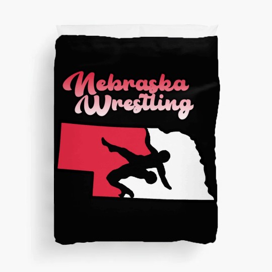 Nebraska Wrestling (State Colors) Duvet Covers