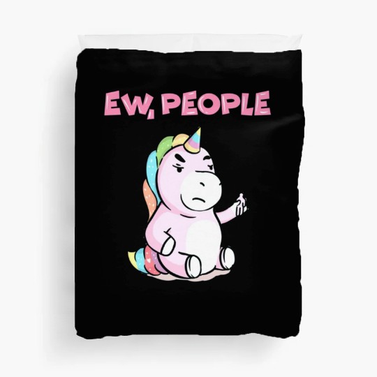 Ew People Unicorn Sweet Funny Unicorn Gift Duvet Covers