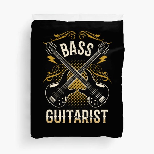 Bass Guitarist Guitar Musician Band Music Duvet Covers