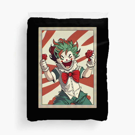 Happy joker card Duvet Covers