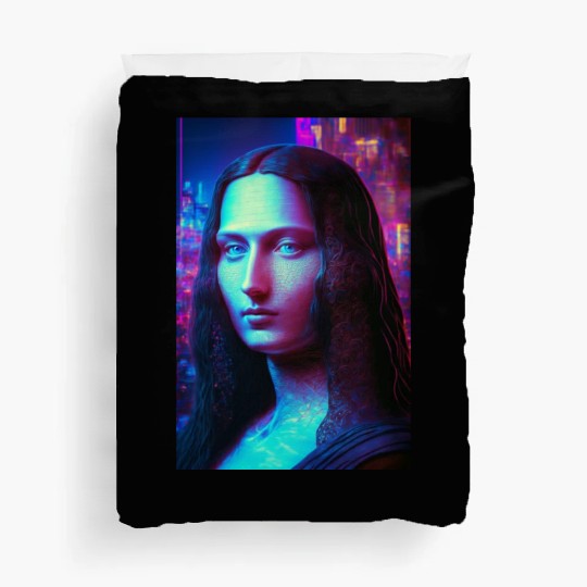 Mona lisa in future Duvet Covers