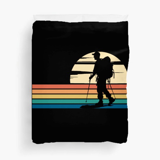 Hiking Mens Colorful Duvet Covers