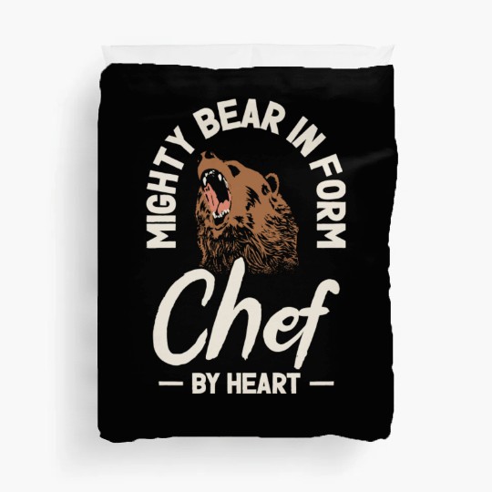 Chef Beast Animal Lover Bear Cooking Duvet Covers