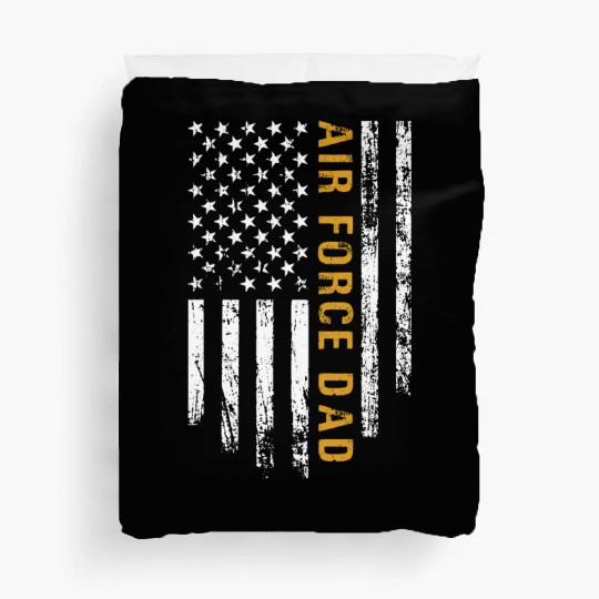 USA Flag Air Force Dad PILOT Duvet Covers
