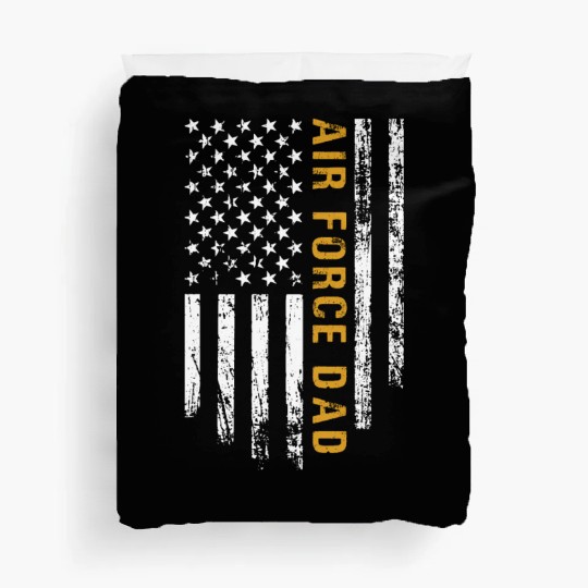 USA Flag Air Force Dad PILOT Duvet Covers