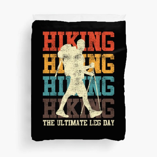 Wanderlust Ultimate Leg Day Mountain Fan Hiking Duvet Covers