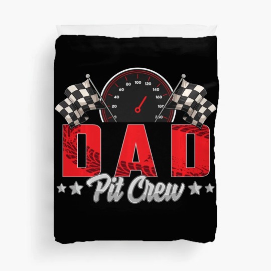 Race Car Birthday Party Racing Family Dad Pit Crew Duvet Covers