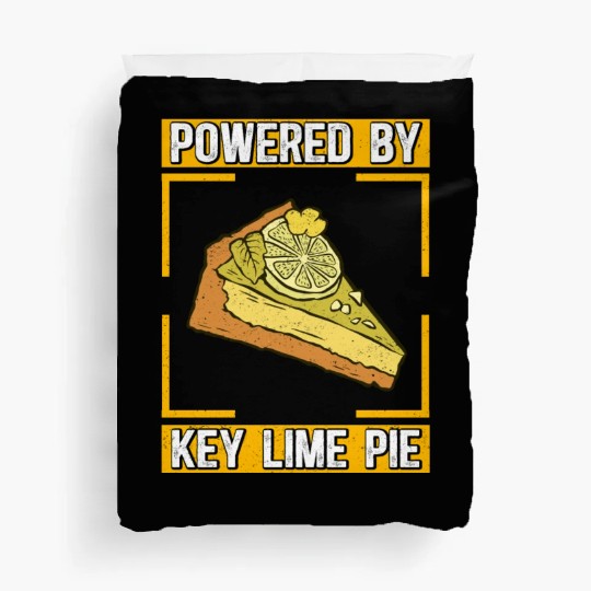 Powered By Key Lime Pie Pies Lover Duvet Covers