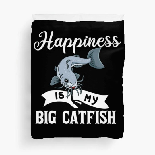 Catfish Fishing Gift Flathead Catfishing nostalgia Duvet Covers