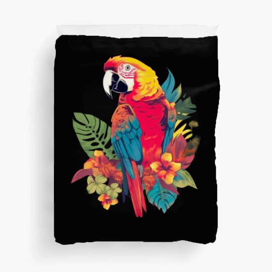 Macaw Parrot for a Bird Lover Animal Lover Duvet Covers