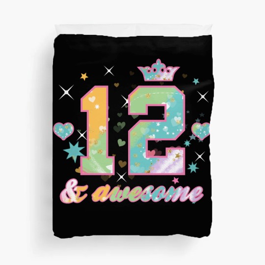 12th birthday gift idea for awesome girls Duvet Covers