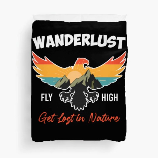 Wanderlust Mountaineer Hiking Mountain love Duvet Covers