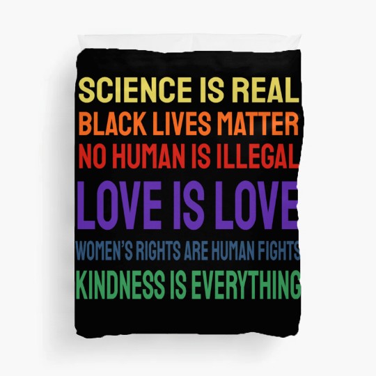 Science Is Real Black Lives Matter Duvet Covers