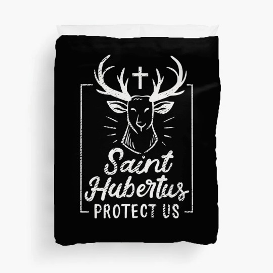 Saint Hubertus Deer Hunter Elk Moose Buck Hunting Duvet Covers