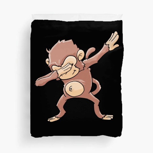 Monkey Dabbing Primate Zookeeper Duvet Covers