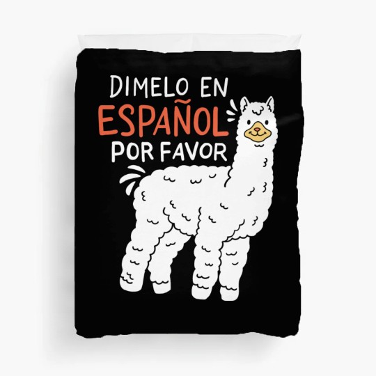Spanish Teacher Llama Duvet Covers