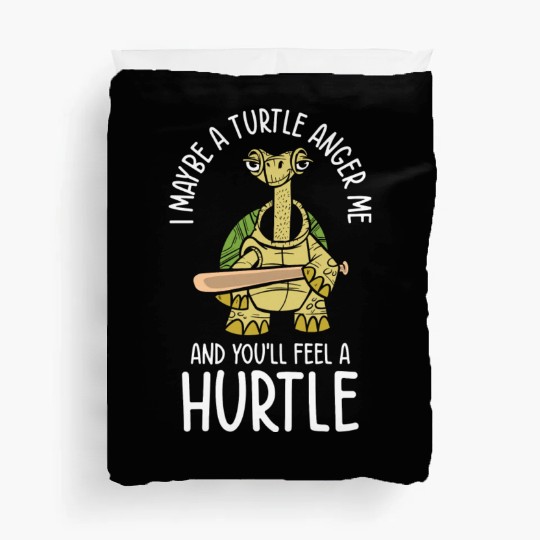 Mean Turtle Reptile Nature Turtle Lover Aquatic Duvet Covers