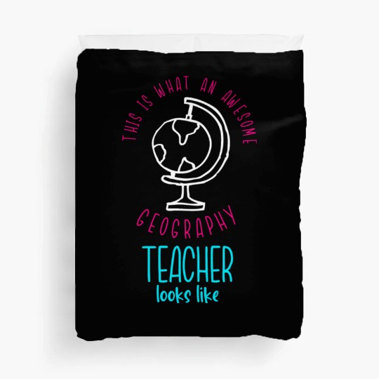 Awesome Geography Teacher School Duvet Covers