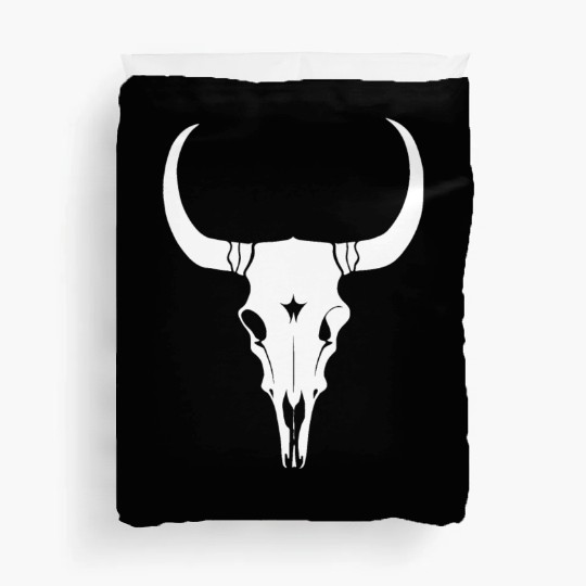 Cattle Skull Cow Skull Rodeo Western Skeleton Duvet Covers