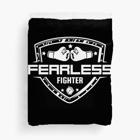 Fearless Fighter | Boxing Gloves Sports Player Duvet Covers