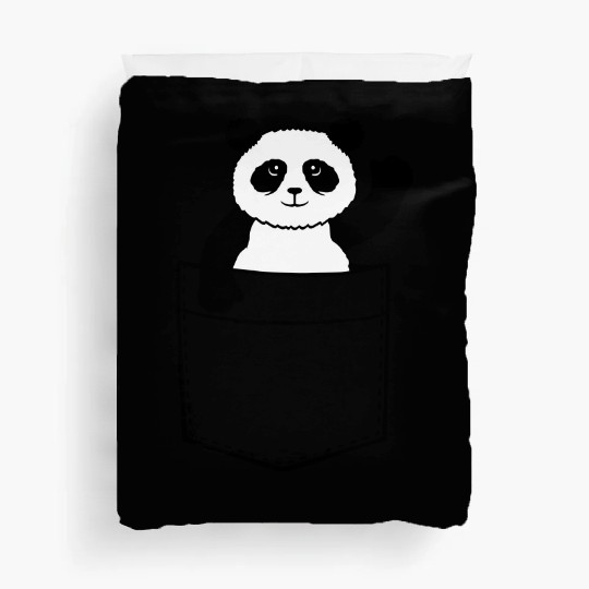 Travel Chest Bag Panda Bear Waving Friendly Duvet Covers