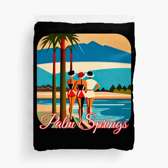 Palm Springs Swim Club Duvet Covers