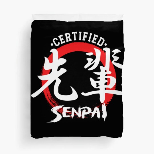 Certified Senpai Japanese Manga Anime Lover Otaku Duvet Covers