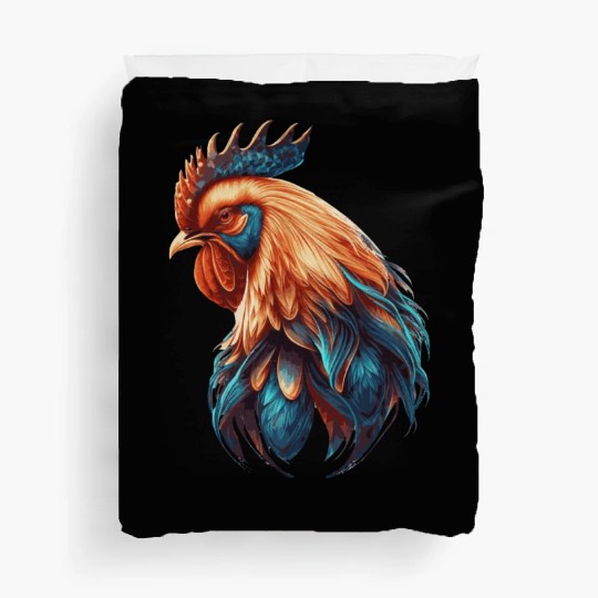 Flower Crown Chicken Floral Farm Animal Pet Duvet Covers