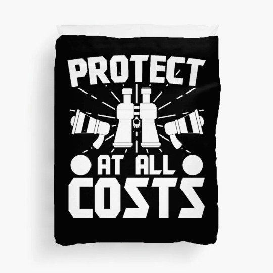 Lifeguard protect at all costs swimming pool guard Duvet Covers