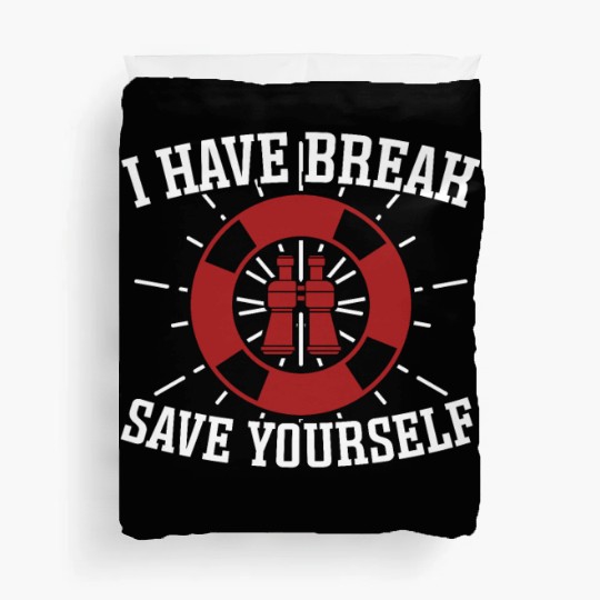 Lifeguard save yourself swimming pool guard Duvet Covers