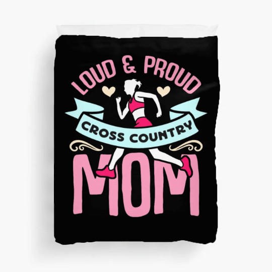 Cross Country Running Loud And Proud Athletic Race Duvet Covers