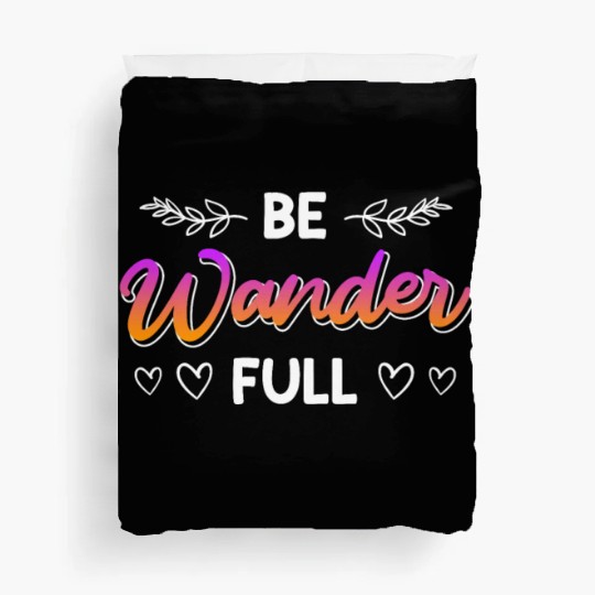 Wanderfull Mountain fan Wanderlust Hiker Summit Duvet Covers