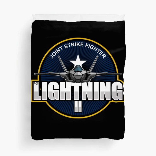 F35 Lightning 2 Patch Small logo red Duvet Covers